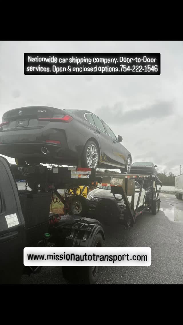 Nationwide car shipping company & dispatching services. Door to Door service. Open and enclosed. Call or text 754-222-1546.
#florida #georgia #Massachusetts #rhodeisland #Connecticut #newyork #NewJersey #philadelphia #Pennsylvania #Delaware #maryland #Virginia 
Northbound & southbound, east coast. Snowbirds. 

#opentransport  #enclosedtransport 
#AutoTransport #autotransport #cartransport 
#Heavyequipment #carshipping #carshipping
#boatTransport #boattransport #yachttransport 
#yachttransportation #yacht

Share-follow-Like

@deanbryanonline @wealthfinancialservice @missionautotransportinc