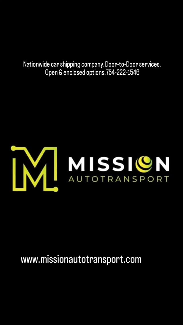 Nationwide car shipping company & dispatching services. Door to Door service. Open and enclosed. Call or text 754-222-1546.
#florida #georgia #Massachusetts #rhodeisland #Connecticut newyork NewJersey philadelphia Pennsylvania Delaware maryland Virginia 
Northbound & southbound, east coast. Snowbirds. 

opentransport  enclosedtransport 
AutoTransport autotransport cartransport 
Heavyequipment carshipping carshipping
boatTransport boattransport yachttransport 
yachttransportation yacht

Share-follow-Like

@deanbryanonline @wealthfinancialservice @missionautotransportinc