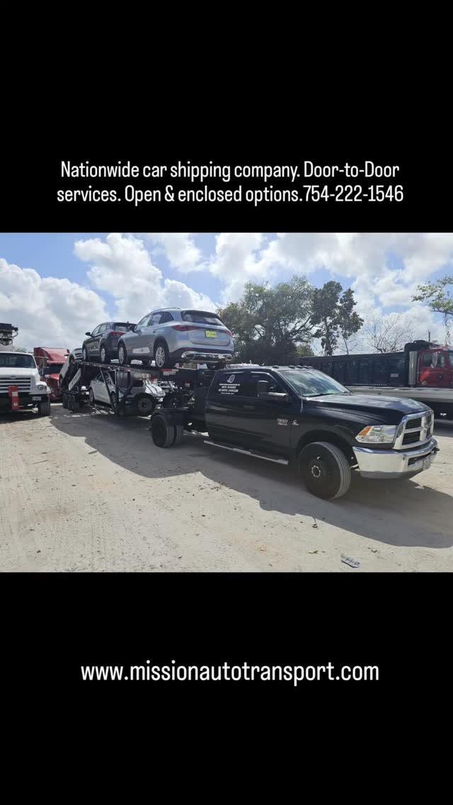 #dextadapsmusic #shaggy #bereshammond 

Nationwide car shipping company & dispatching services. Door to Door service. Open and enclosed. Call or text 754-222-1546.
#florida #georgia Massachusetts rhodeisland Connecticut newyork NewJersey philadelphia Pennsylvania Delaware maryland Virginia 
Northbound & southbound, east coast. Snowbirds. 

opentransport  enclosedtransport 
AutoTransport autotransport cartransport 
Heavyequipment carshipping carshipping
boatTransport boattransport yachttransport 
yachttransportation yacht

Share-follow-Like

@deanbryanonline @wealthfinancialservice @missionautotransportinc