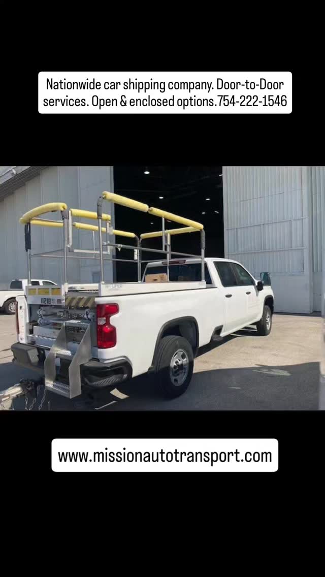 Nationwide car shipping company & dispatching services. Door to Door service. Open and enclosed. Call or text 754-222-1546.
#florida #Massachusetts #rhodeisland #Connecticut #newyork #NewJersey #philadelphia #Pennsylvania #Delaware #maryland #Virginia #georgia 
Northbound & southbound, east coast. Snowbirds. 

#opentransport  #enclosedtransport 
#AutoTransport #autotransport #cartransport 
#Heavyequipment #carshipping #carshipping
#boatTransport #boattransport #yachttransport 
#yachttransportation #yacht 

Share-follow-Like

@deanbryanonline @wealthfinancialservice @missionautotransportinc