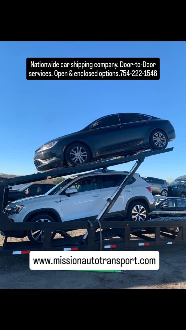 Nationwide car shipping company & dispatching services. Door to Door service. Open and enclosed. Call or text 754-222-1546.
#florida #georgia #Massachusetts #rhodeisland #Connecticut #newyork #NewJersey #philadelphia #Pennsylvania #Delaware #maryland #Virginia 
Northbound & southbound, east coast. Snowbirds. 

#opentransport  #enclosedtransport 
#AutoTransport #autotransport #cartransport 
#Heavyequipment #carshipping #carshipping
#boatTransport #boattransport #yachttransport 
#yachttransportation #yachttransportation