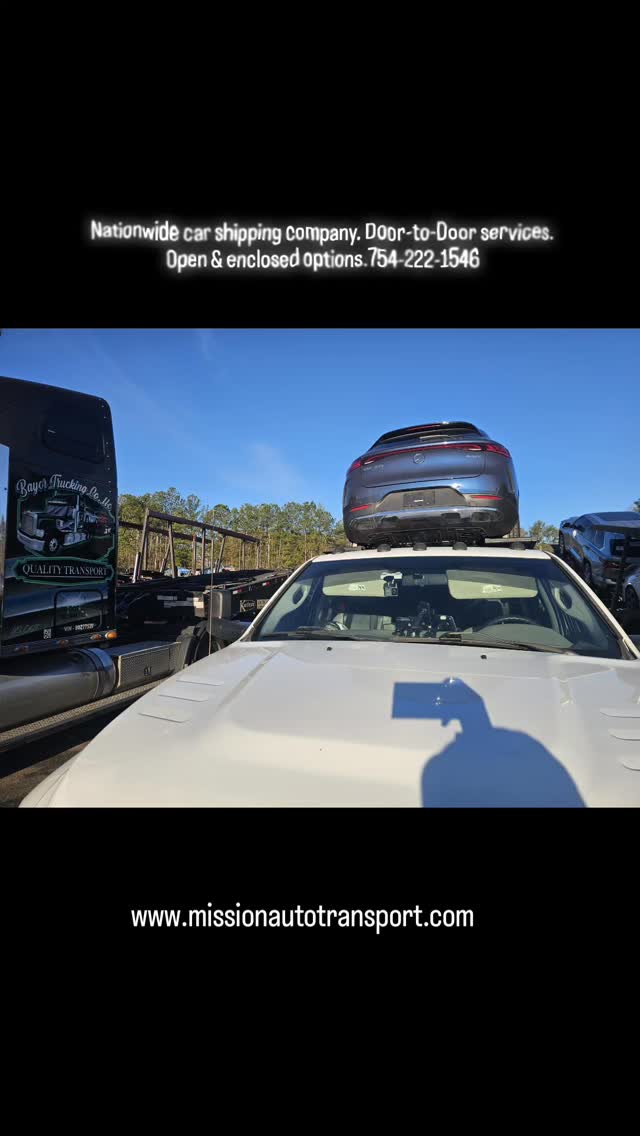 Nationwide car shipping company & dispatching services. Door to Door service. Open and enclosed. Call or text 754-222-1546.
#florida #georgia #Massachusetts #rhodeisland #Connecticut newyork NewJersey philadelphia Pennsylvania Delaware maryland Virginia 
Northbound & southbound, east coast. Snowbirds. 

opentransport  enclosedtransport 
AutoTransport autotransport cartransport 
Heavyequipment carshipping carshipping
boatTransport boattransport yachttransport 
yachttransportation yacht

Share-follow-Like

@deanbryanonline @wealthfinancialservice @missionautotransportinc